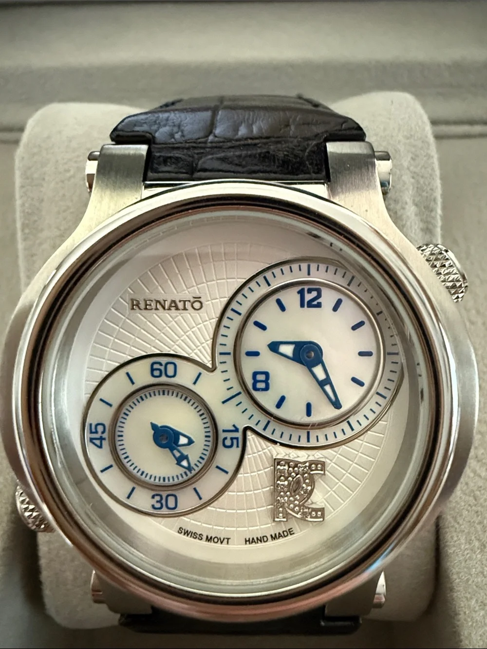 Renato Swiss Chronograph Diamond Watch Limited Edition Mother-of-Pearl Dials